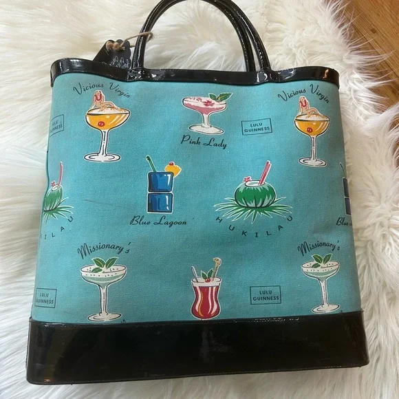 Fabulous Lulu Guinness Cocktail Hand Bag, Nice! Excellent Condition! - Picture 2 of 13